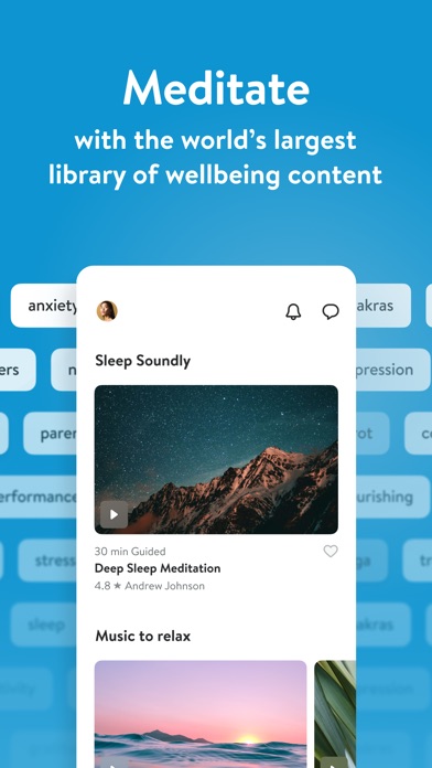 Insight Timer teacher and music library