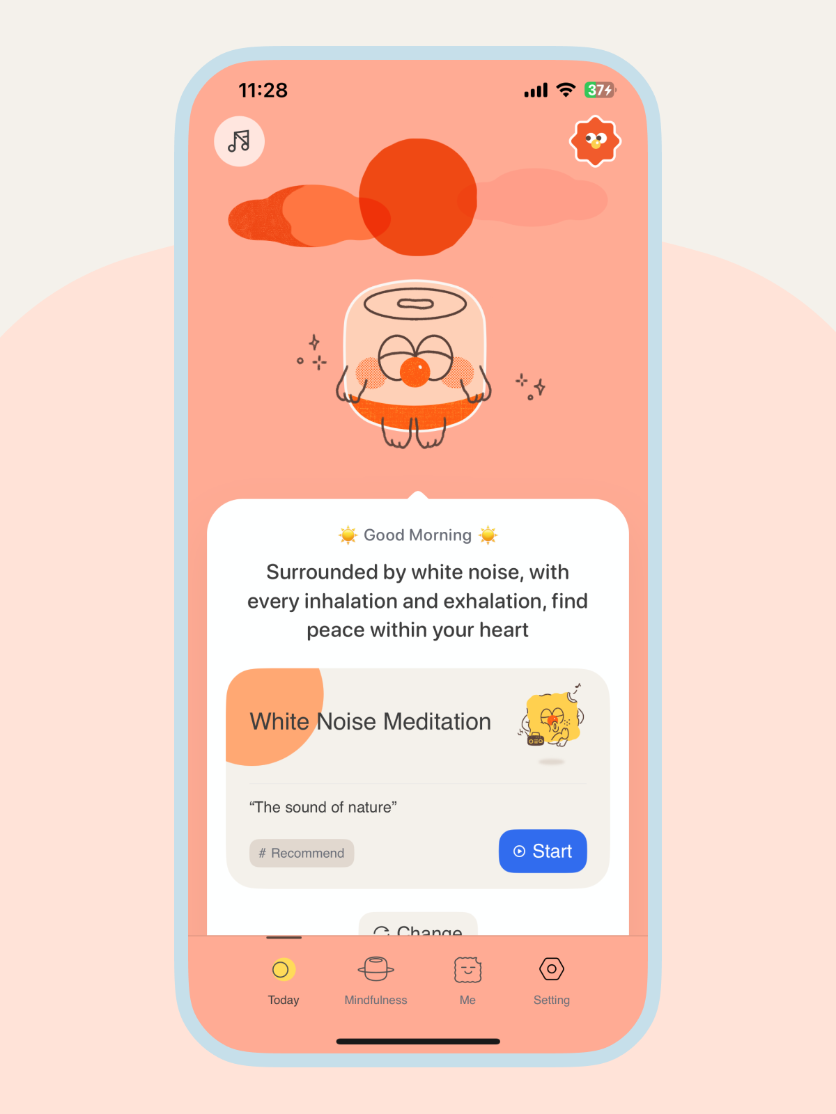 Breathing exercise visualization